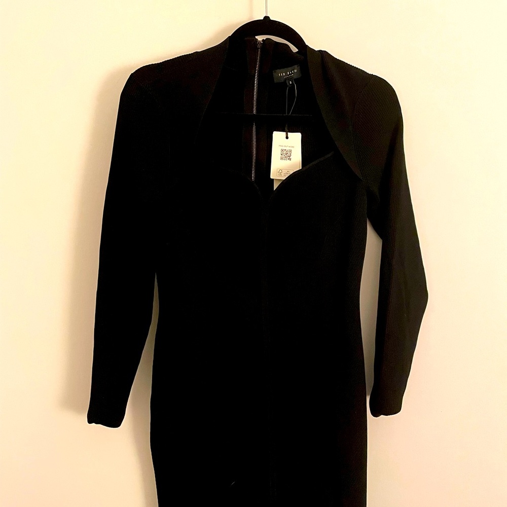 Ted Baker Black Mini Dress. Size 3.